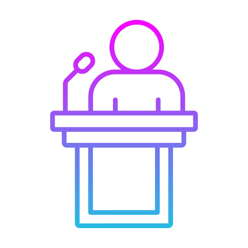 Conference Generic gradient outline icon