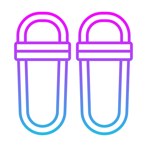 pantofole Generic gradient outline icona