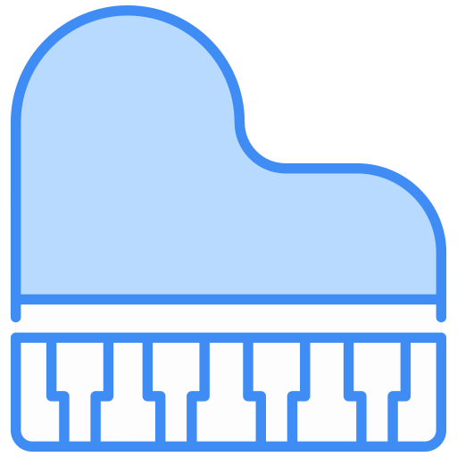 Grand piano Generic color lineal-color icon