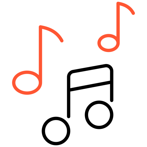 muziek Generic color outline icoon