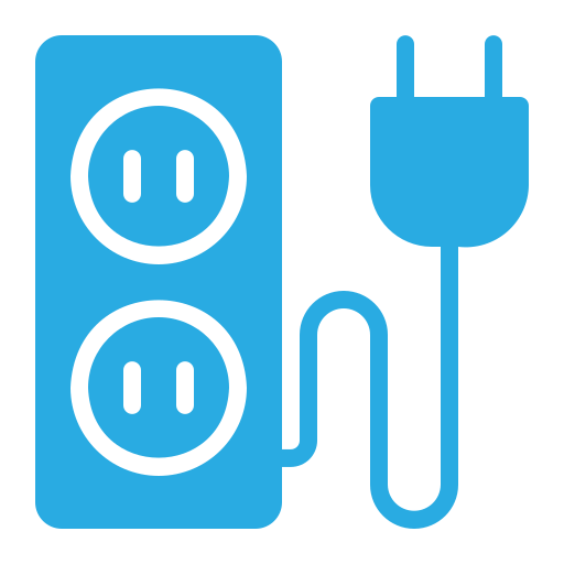 Extension cable Generic color fill icon