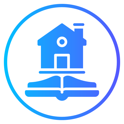 House rules Generic gradient fill icon
