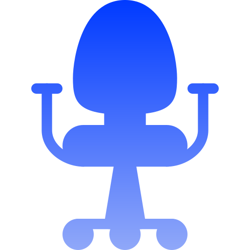 silla de oficina Generic gradient fill icono