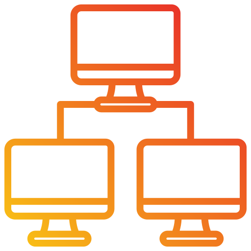 Computer network Generic gradient outline icon