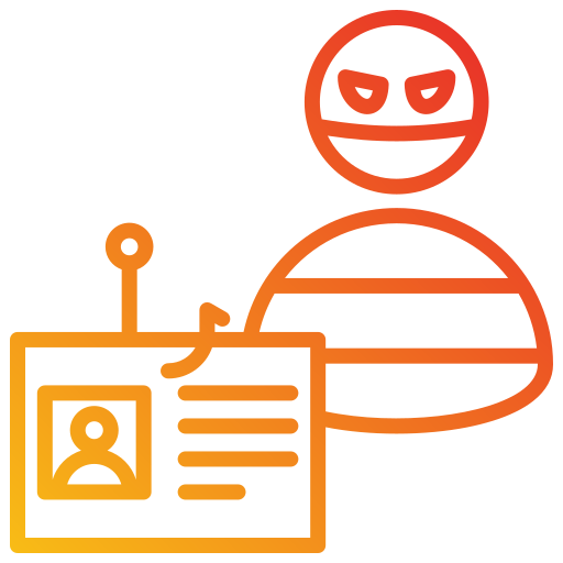 個人情報の盗難 Generic gradient outline icon