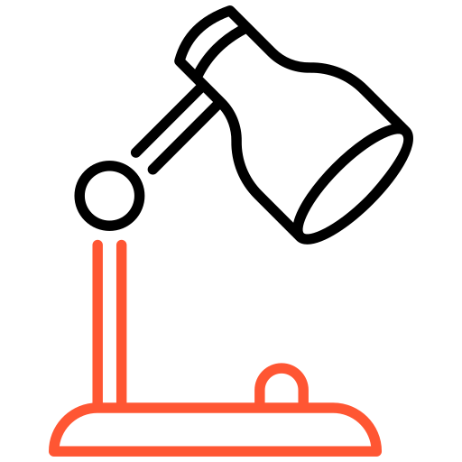 lampka biurkowa Generic color outline ikona