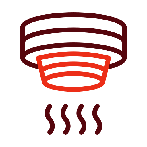 Детектор дыма Generic color outline иконка