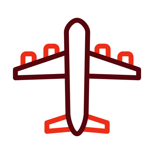 avião Generic color outline Ícone