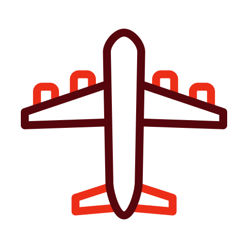 avión Generic color outline icono