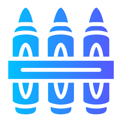 lápiz de color Generic gradient fill icono