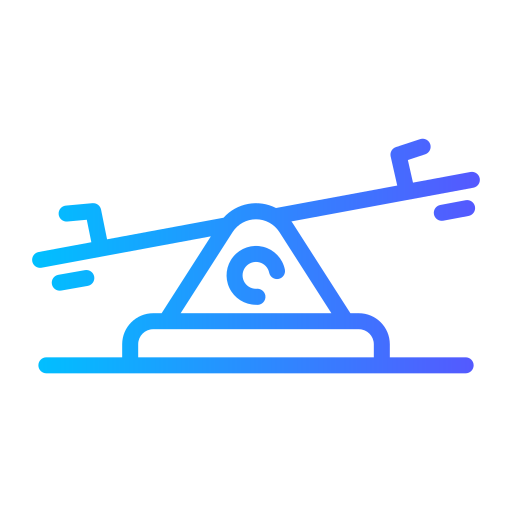 Seesaw Generic gradient outline icon