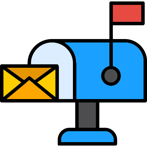 skrzynka pocztowa Generic color lineal-color ikona