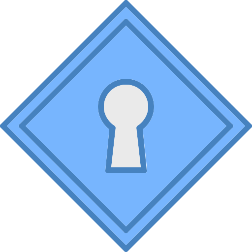 buco della serratura Generic color fill icona