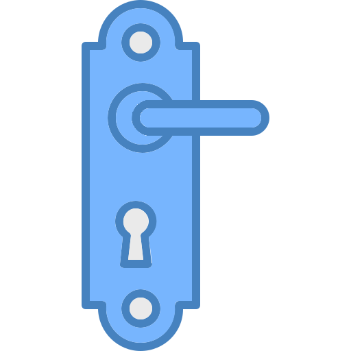 Door handle Generic color fill icon