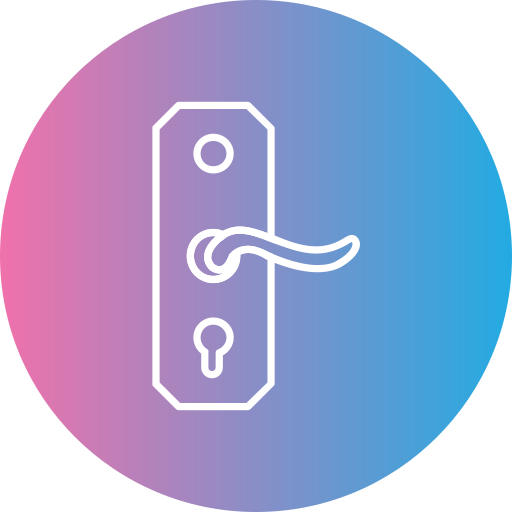deurklink Generic gradient lineal-color icoon
