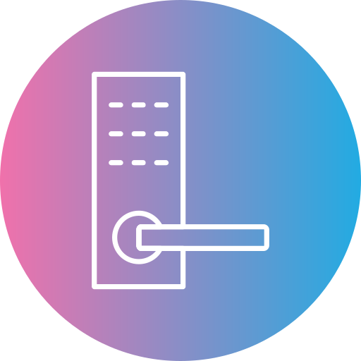 deurklink Generic gradient lineal-color icoon