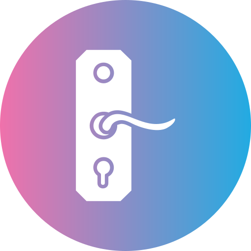 Door handle Generic gradient fill icon