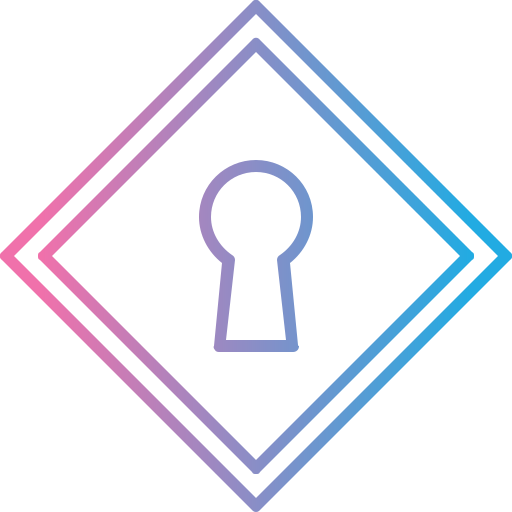 Keyhole Generic gradient outline icon