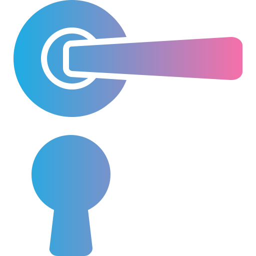 Door handle Generic gradient fill icon