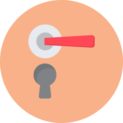deurklink Generic color fill icoon
