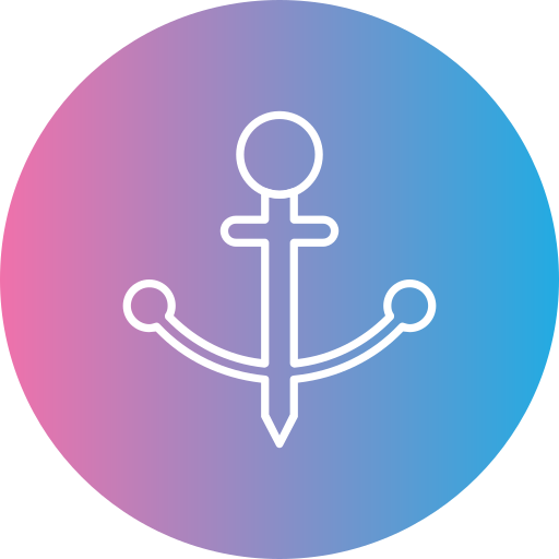Anchor Generic gradient lineal-color icon