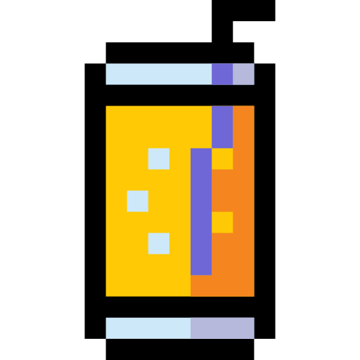 스파클링 음료 Pixel Linear color icon