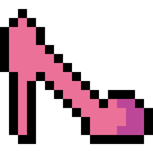 Каблуки Pixel Linear color иконка