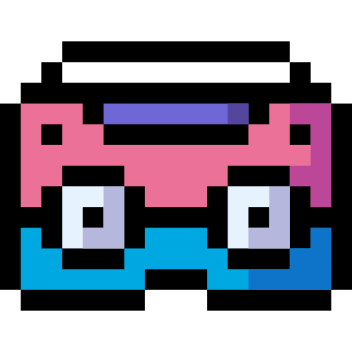 boombox Pixel Linear color icon