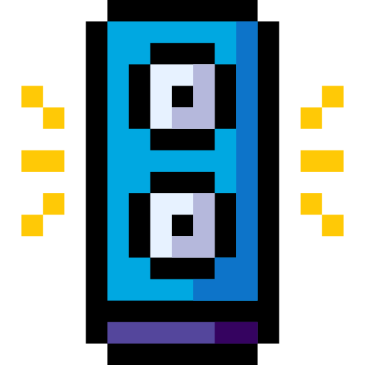 Стерео Pixel Linear color иконка
