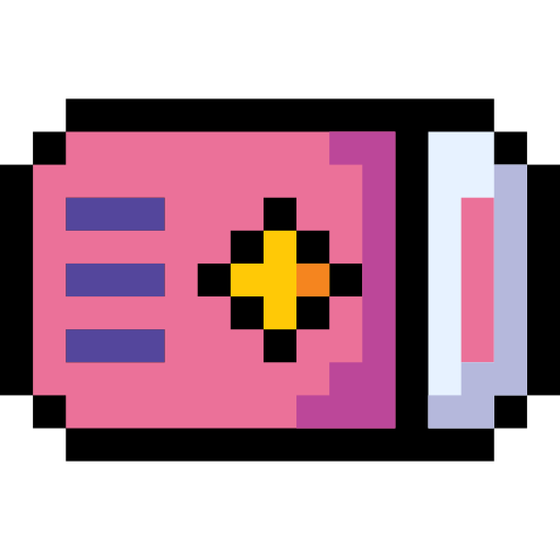 Ticket Pixel Linear color icon