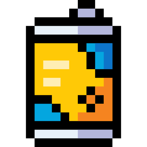 butelka Pixel Linear color ikona