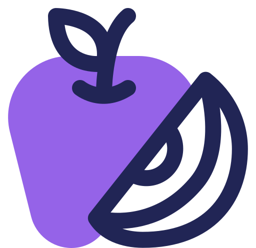 fetta di mela Generic color lineal-color icona
