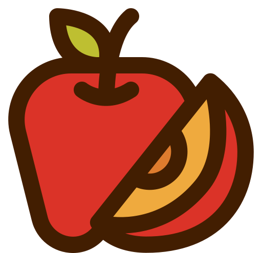 fetta di mela Generic color lineal-color icona