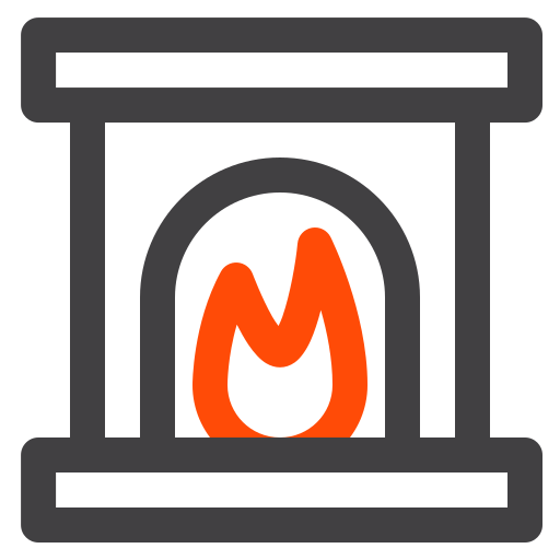暖炉 Generic color outline icon