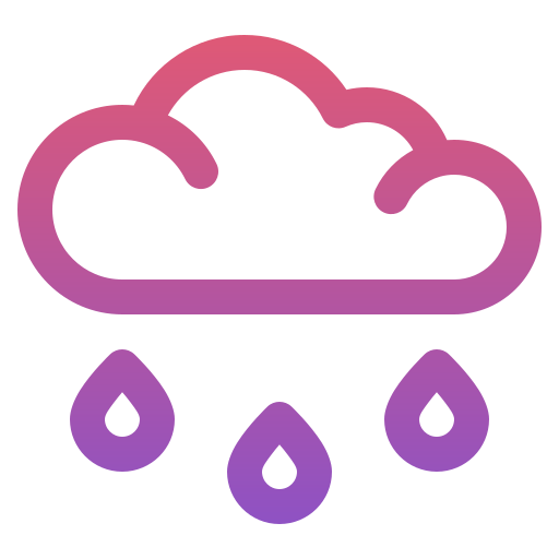 雨 Generic gradient outline icon