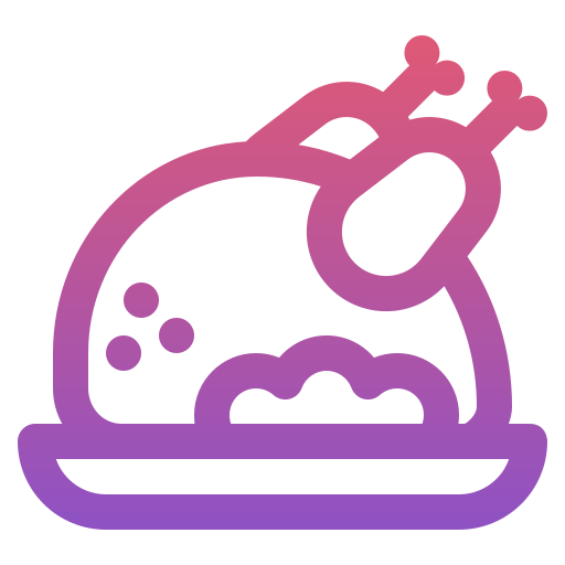 Roast chicken Generic gradient outline icon