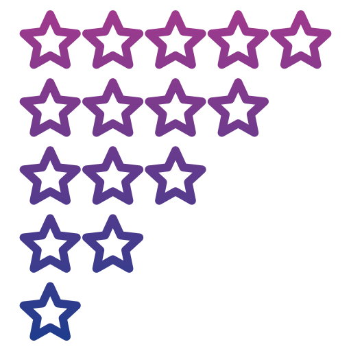 星を評価する Generic gradient outline icon