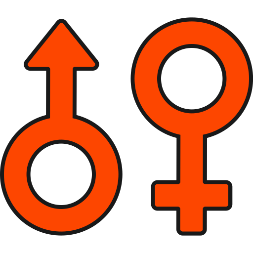 男性と女性 Generic color lineal-color icon