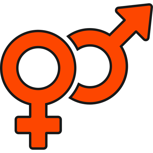 mannelijk en vrouwelijk Generic color lineal-color icoon