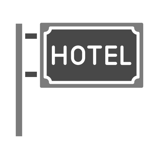 Hotel sign Generic color fill icon
