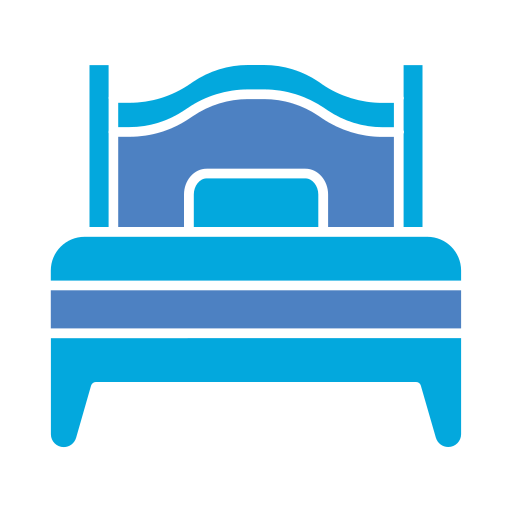 Односпальная кровать Generic color fill иконка