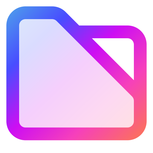 cartella Generic gradient lineal-color icona