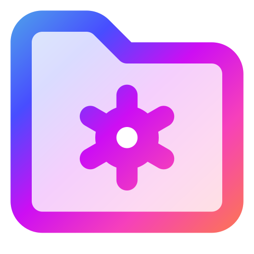 ustawienie folderu Generic gradient lineal-color ikona