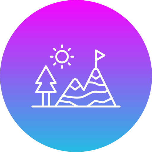 Hiking Generic gradient fill icon