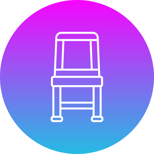 Camping chair Generic gradient fill icon
