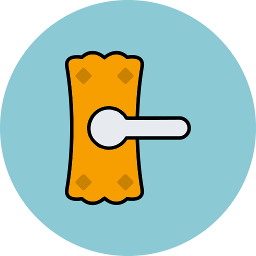 Door handle Generic color lineal-color icon