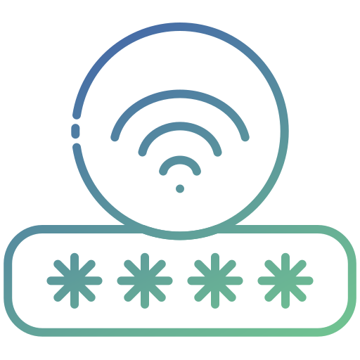 Password Generic gradient outline icon