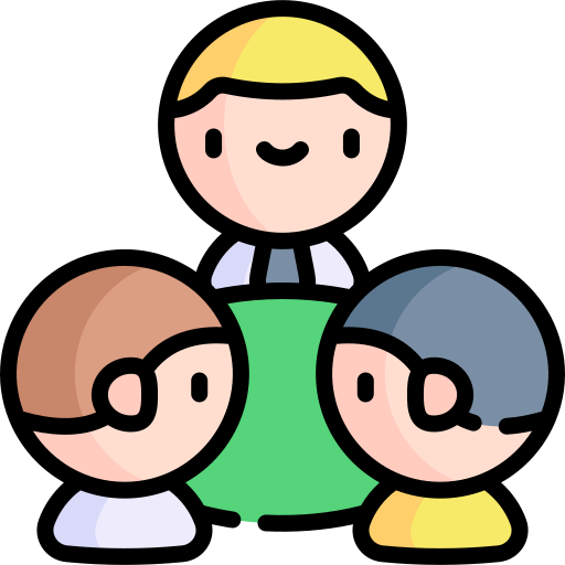 Group discussion Kawaii Lineal color icon