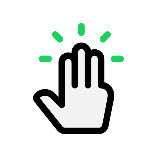 Tap Generic color outline icon
