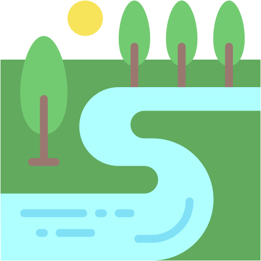 River Generic color fill icon